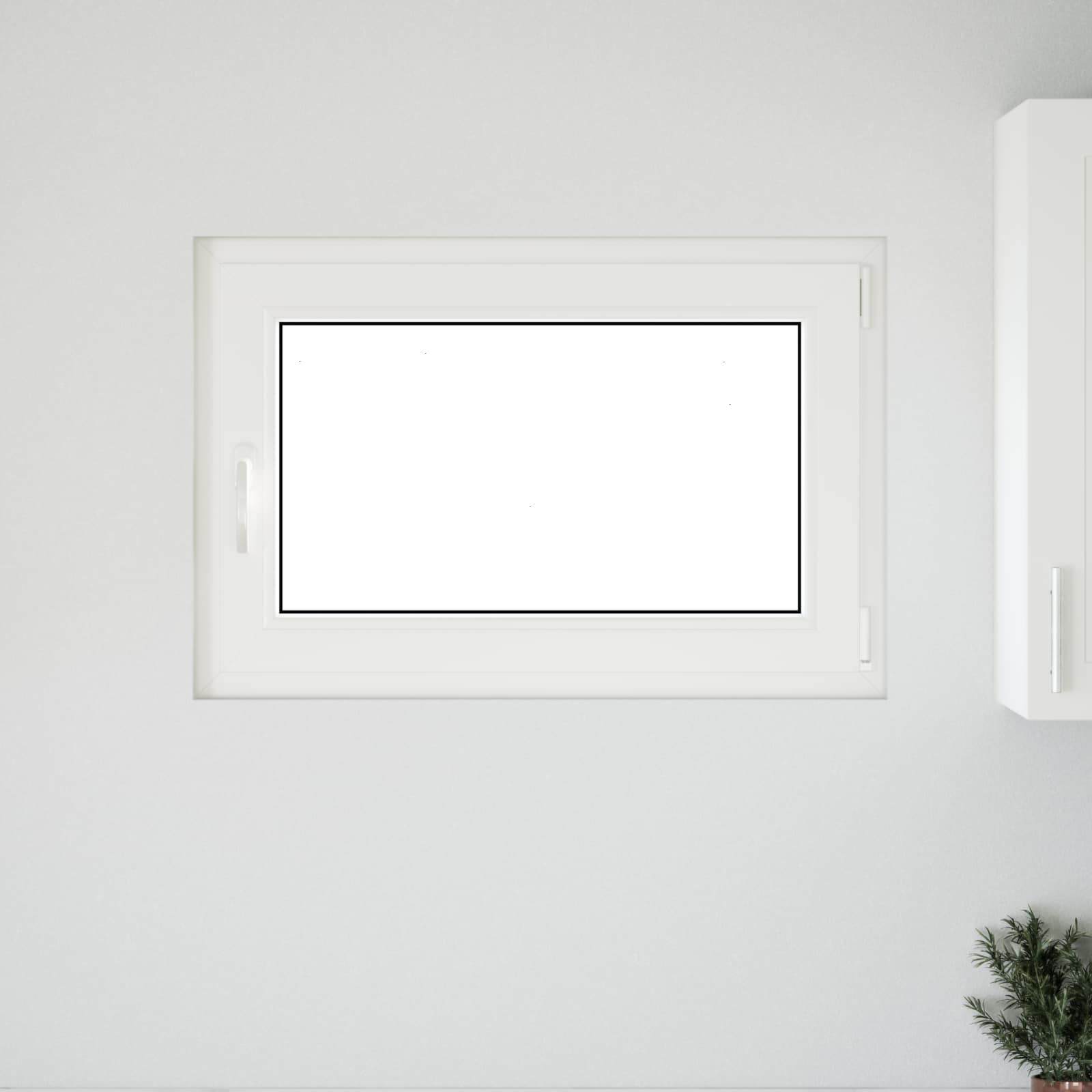 Kellari-Ikkuna Risor 90 X 60 Cm Pvc Ja Lasi Antrasiitti