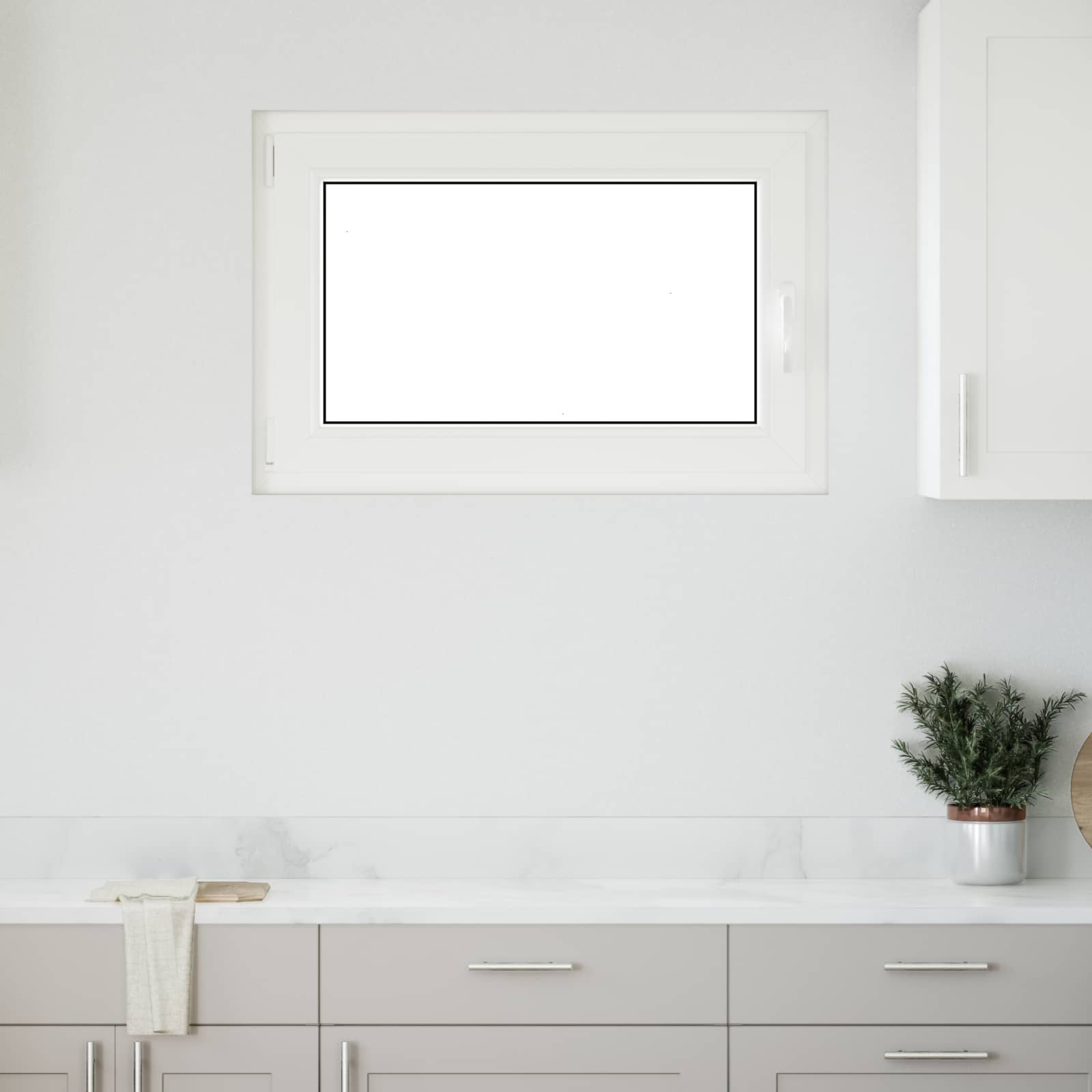 Kellari-Ikkuna Risor 90 X 70 Cm Pvc Ja Lasi Antrasiitti