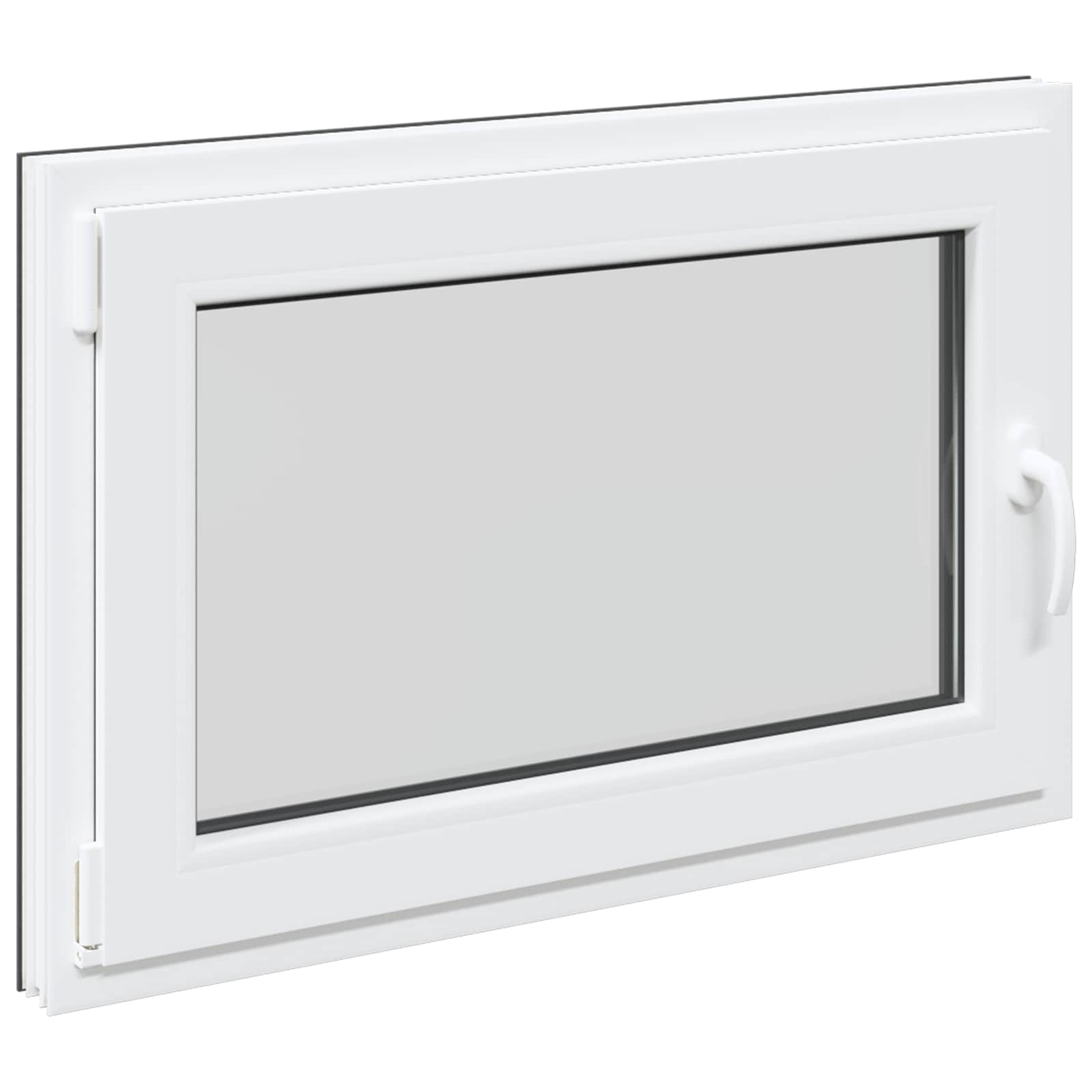 Kellari-Ikkuna Risor 90 X 70 Cm Pvc Ja Lasi Antrasiitti