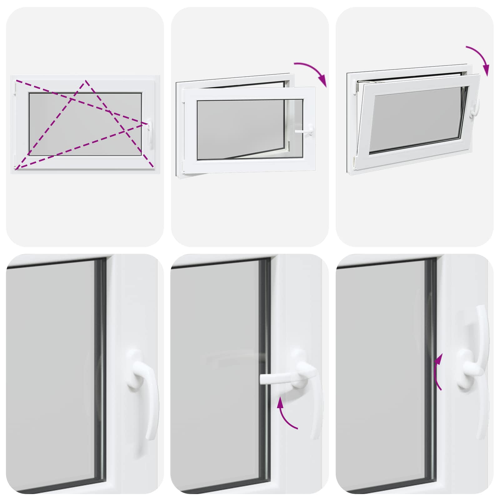 Kellari-Ikkuna Risor 90 X 70 Cm Pvc Ja Lasi Antrasiitti