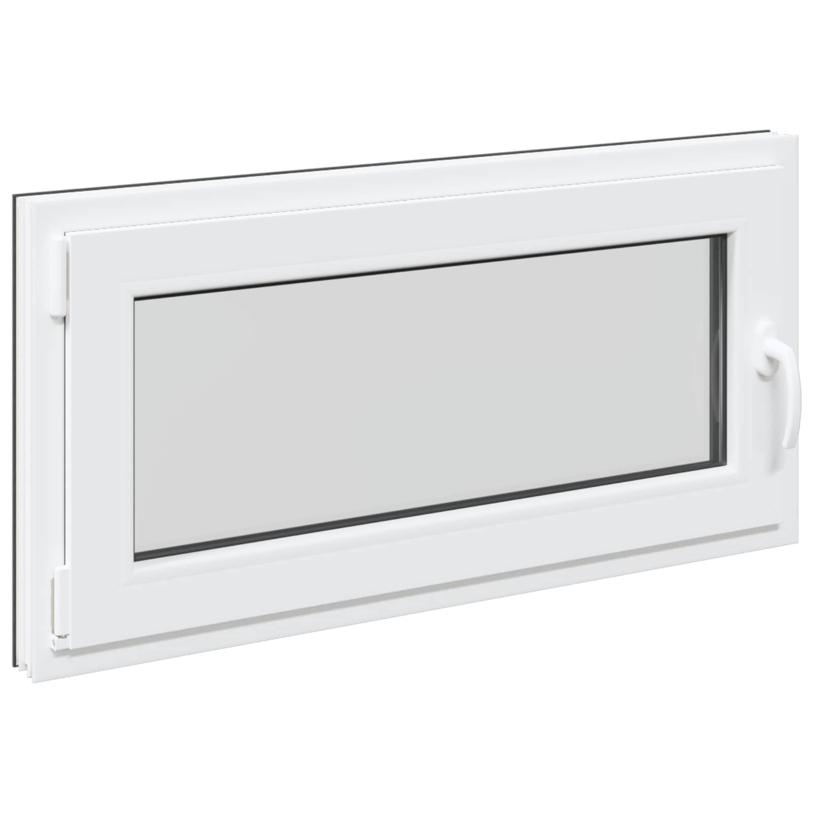 Kellari-Ikkuna Risor 100 X 50 Cm Pvc Ja Lasi Antrasiitti