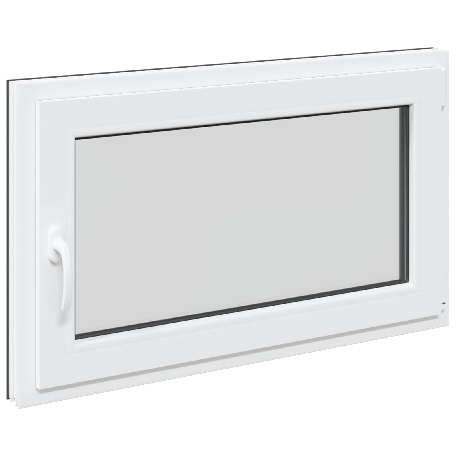 Kellari-Ikkuna Risor 100 X 60 Cm Pvc Ja Lasi Antrasiitti