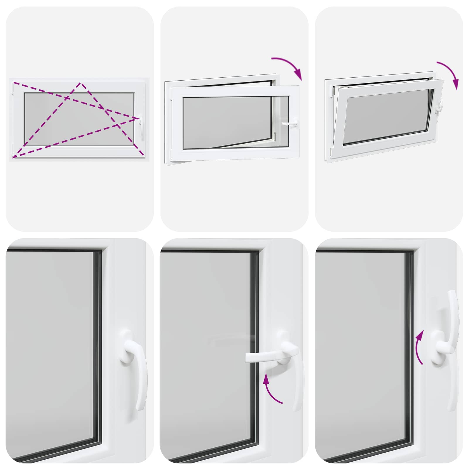 Kellari-Ikkuna Risor 100 X 60 Cm Pvc Ja Lasi Antrasiitti