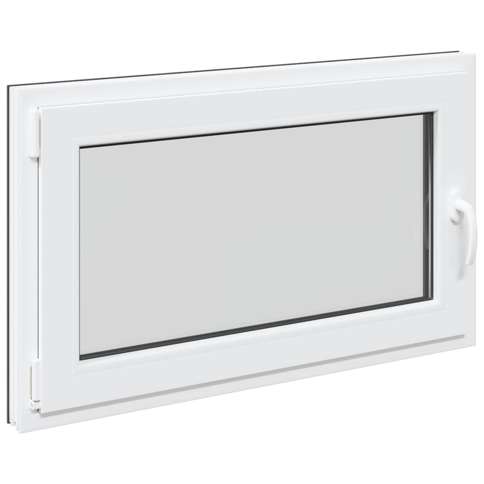 Kellari-Ikkuna Risor 100 X 70 Cm Pvc Ja Lasi Antrasiitti