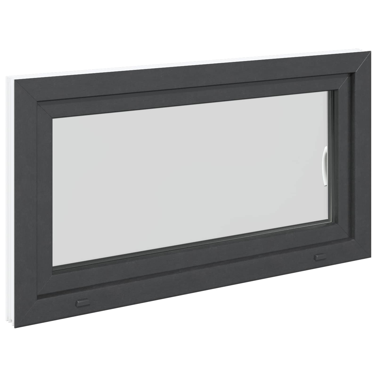 Kellari-Ikkuna Risor 110 X 60 Cm Pvc Ja Lasi Antrasiitti