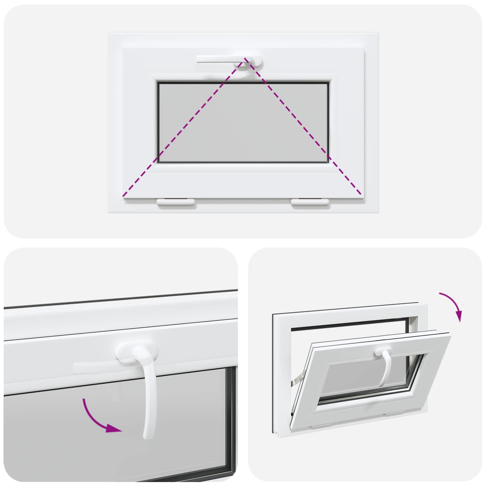 Kellari-Ikkuna Risor 60 X 40 Cm Pvc Ja Lasi Antrasiitti
