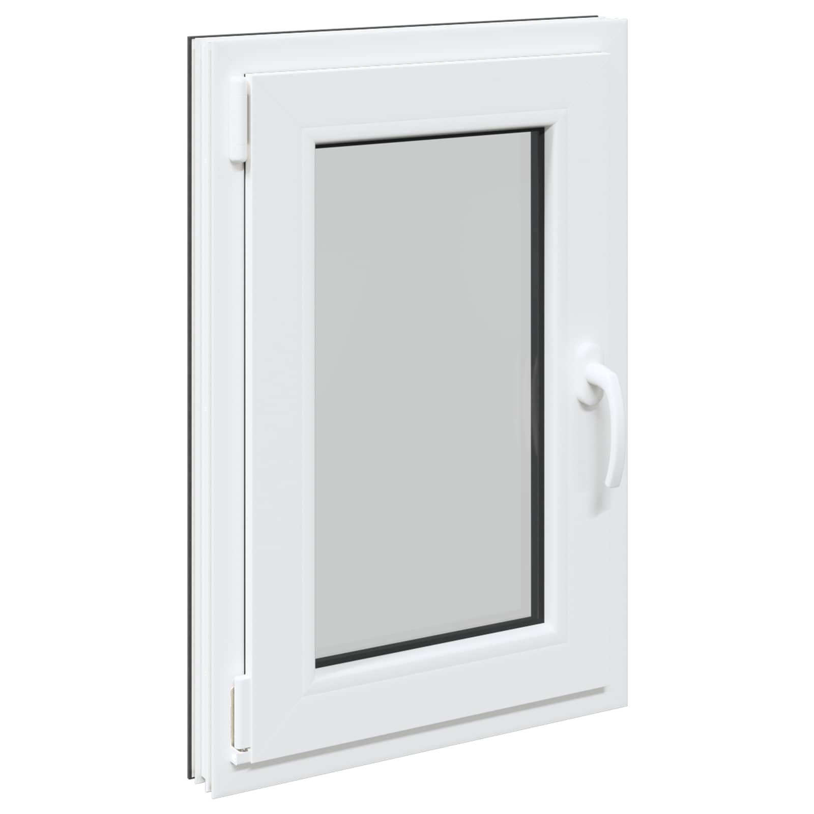 Kellari-Ikkuna Risor 50 X 75 Cm Pvc Ja Lasi Antrasiitti