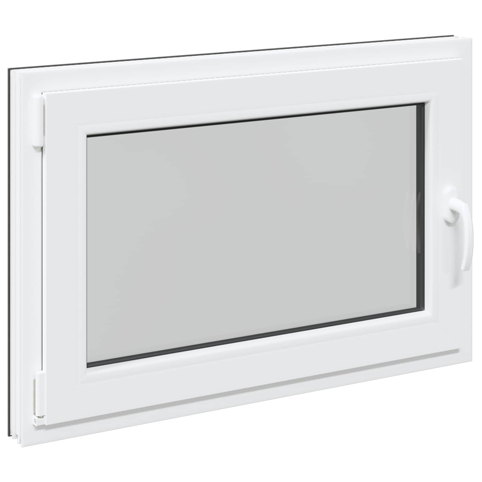 Kellari-Ikkuna Risor 90 X 50 Cm Pvc Ja Lasi Antrasiitti