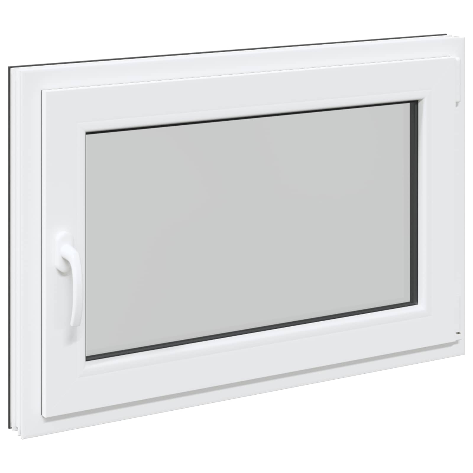 Kellari-Ikkuna Risor 90 X 60 Cm Pvc Ja Lasi Antrasiitti