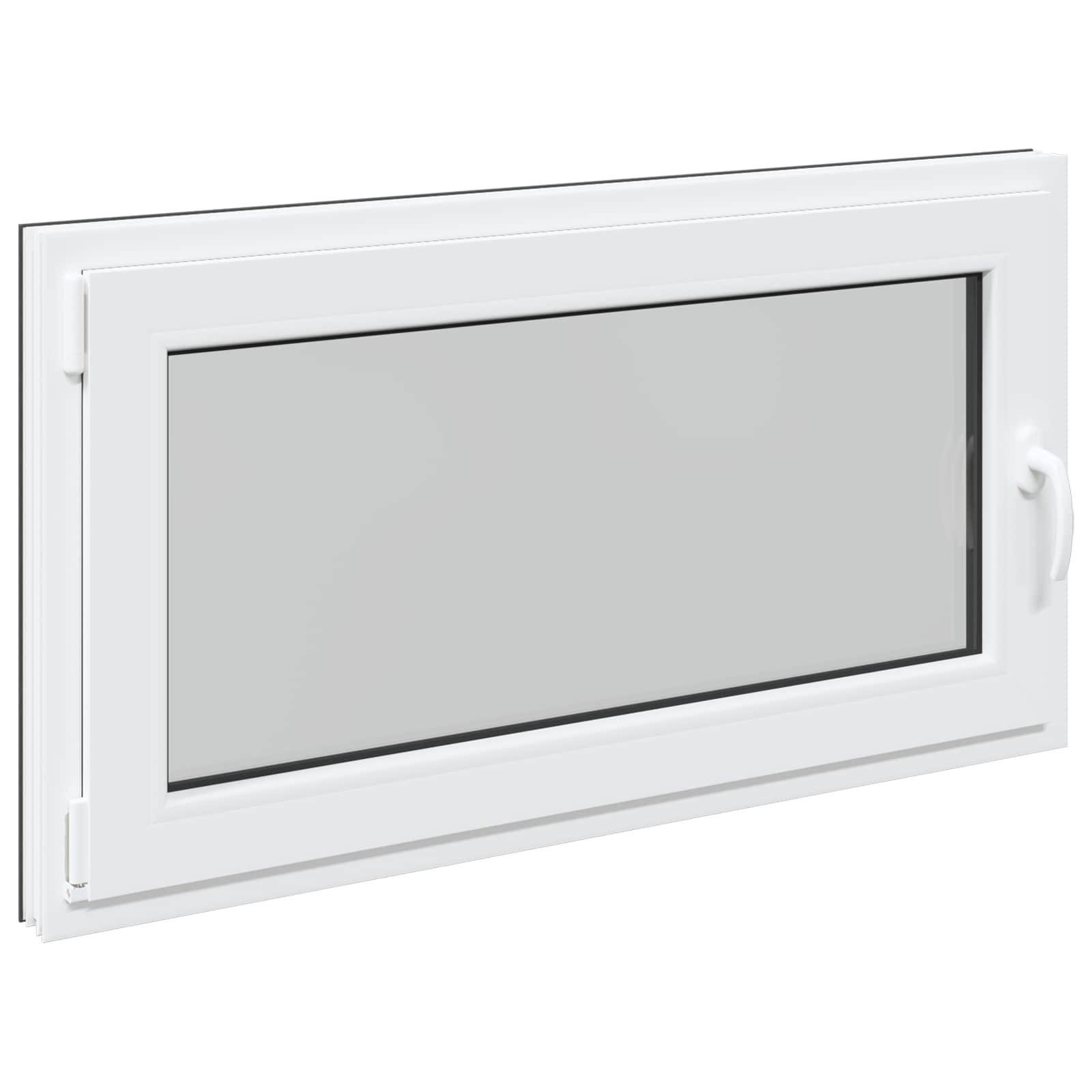 Kellari-Ikkuna Risor 110 X 60 Cm Pvc Ja Lasi Antrasiitti