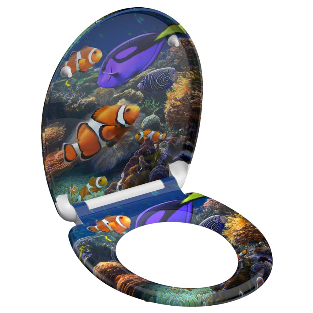 Schütte Duroplast Wc-Istuin Soft-Close Sea Life Kuvio