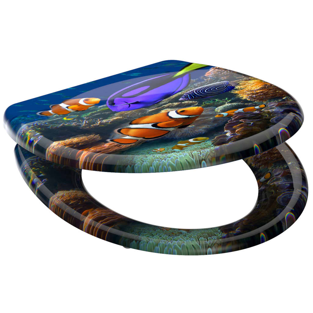 Schütte Duroplast Wc-Istuin Soft-Close Sea Life Kuvio
