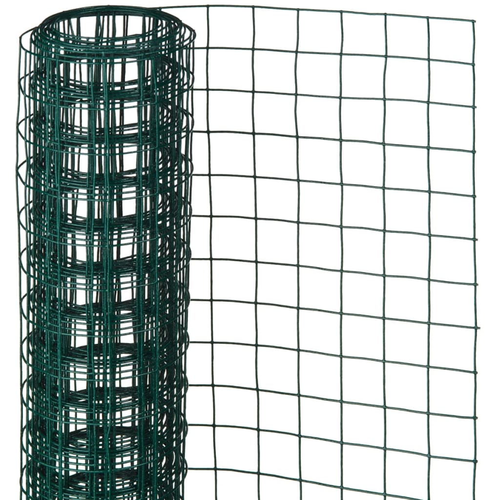 Nature Metalliverkko Neliö 0,5X2,5M 13Mm Muovipäällysteinen Teräs Vih.