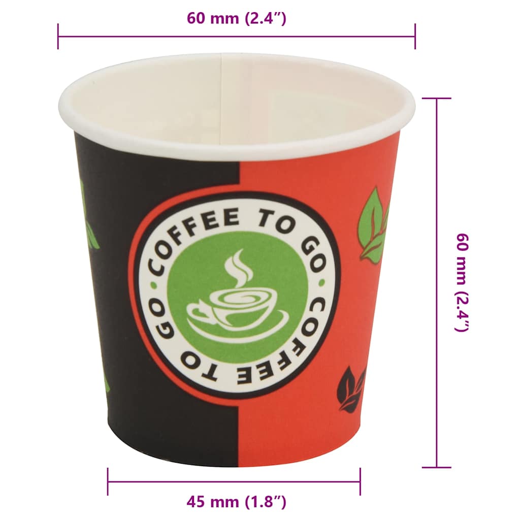 Kertakäyttöiset Kahvikupit 1000 Kpl Paperi 120 Ml (4 Unssia)