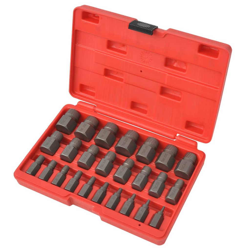 25-Osainen Vastakierre Pultinpoistosarja Teräs