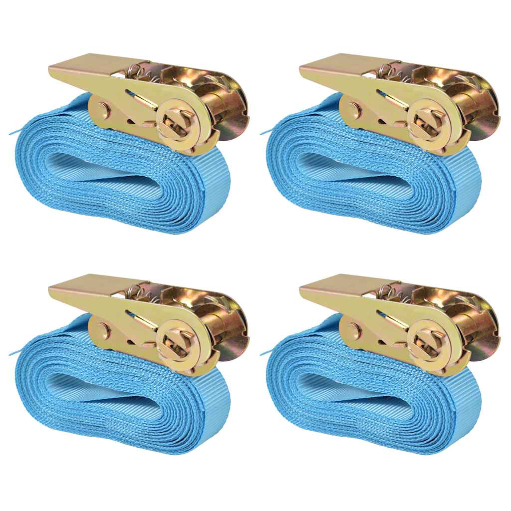 Räikkä Kuormaliinat 4 Kpl 0,8 Tonnia 6Mx25Mm Sininen