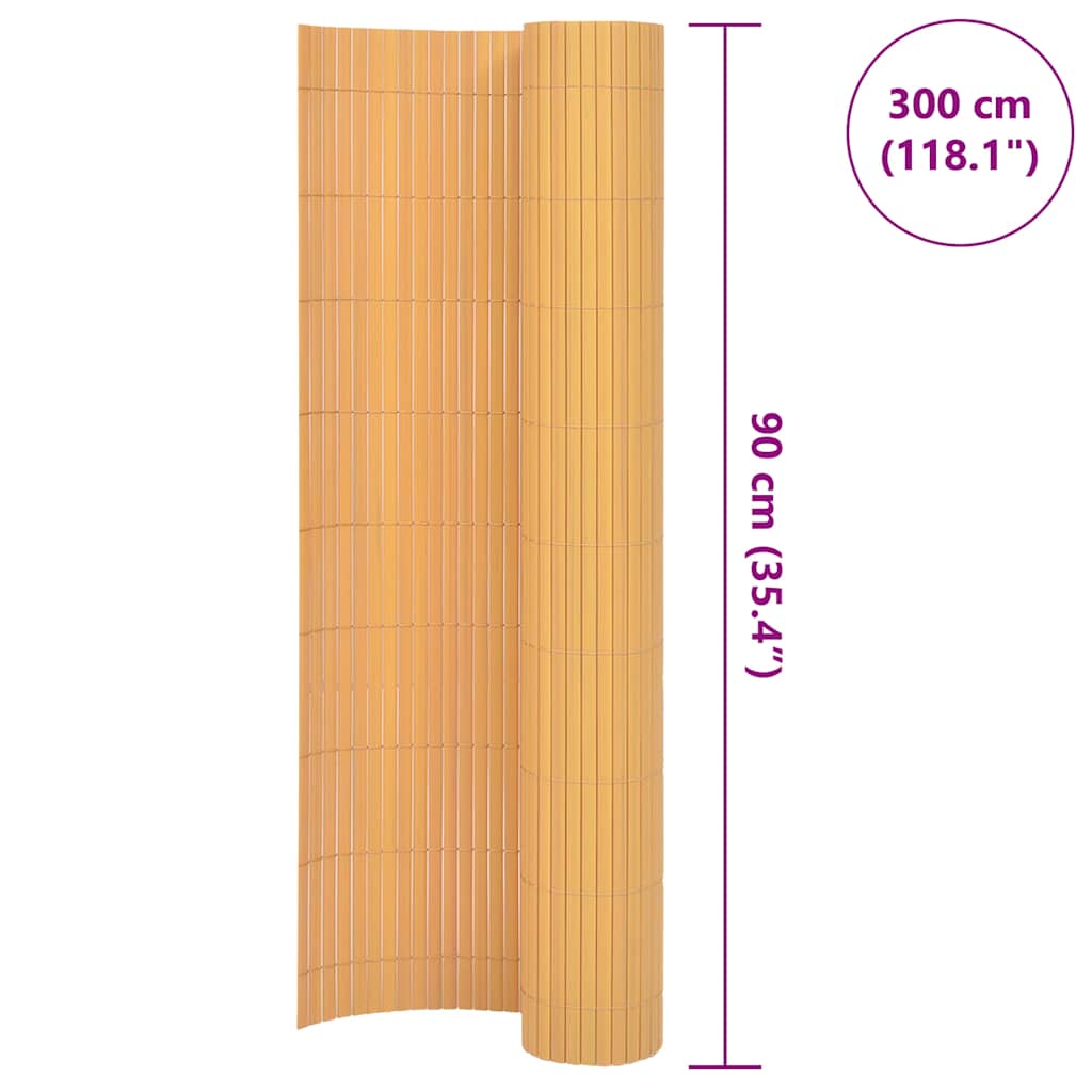 Kaksipuolinen Puutarha-Aita Pvc 90X300 Cm Keltainen