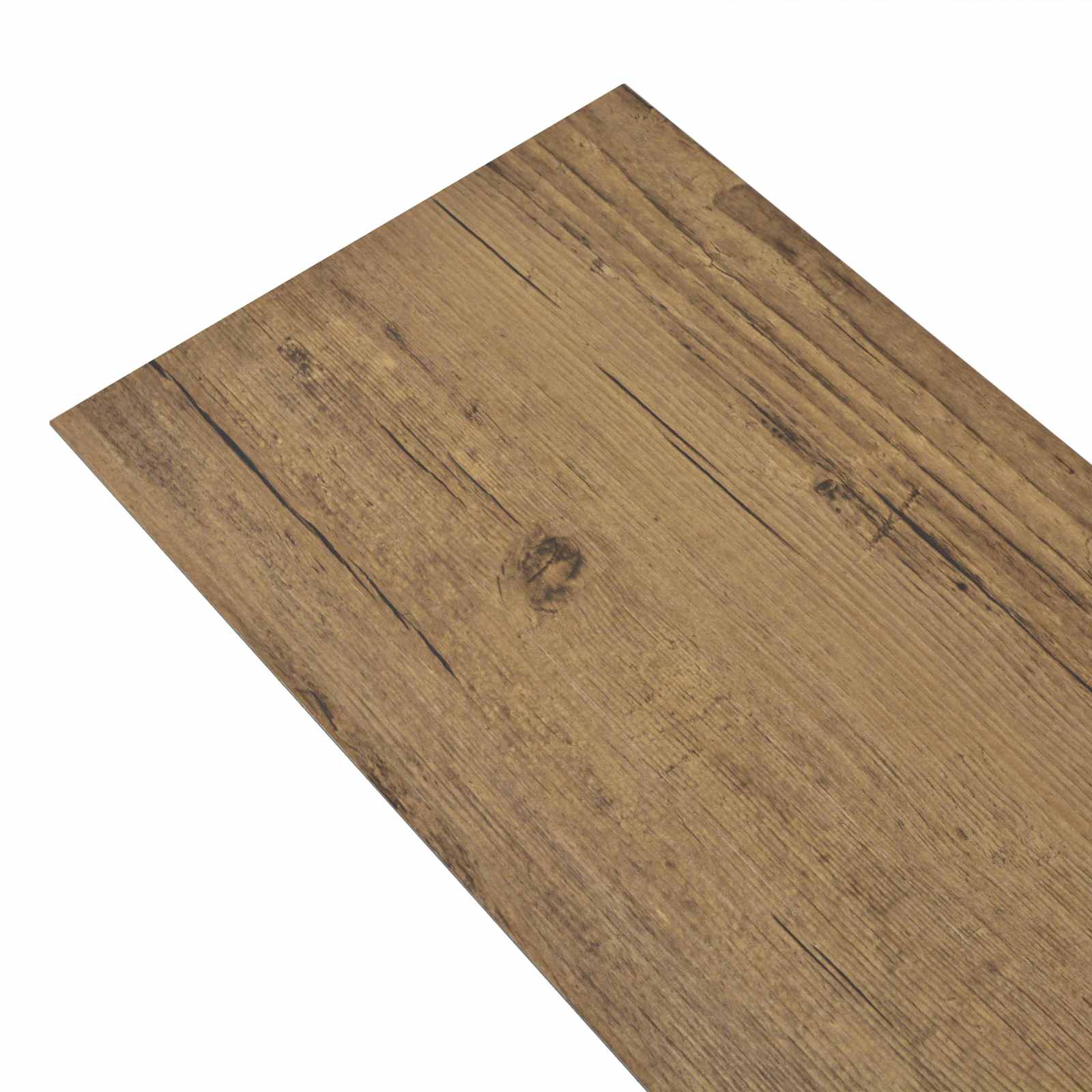 Lattialankut 18 Pcs Pähkinä Ruskea 5,26 M² Polyvinyylikloridi