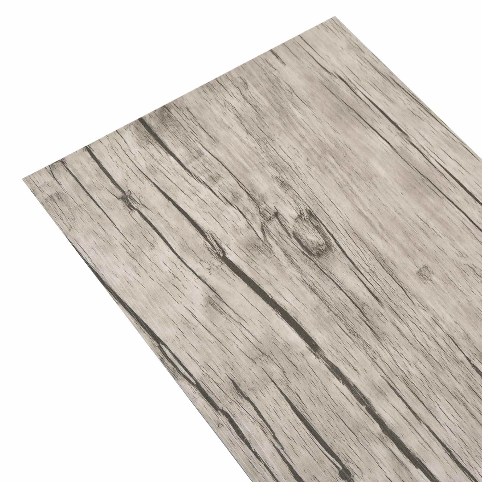 Lattialankut 18 Pcs Harmaa 5,26 M² Polyvinyylikloridi