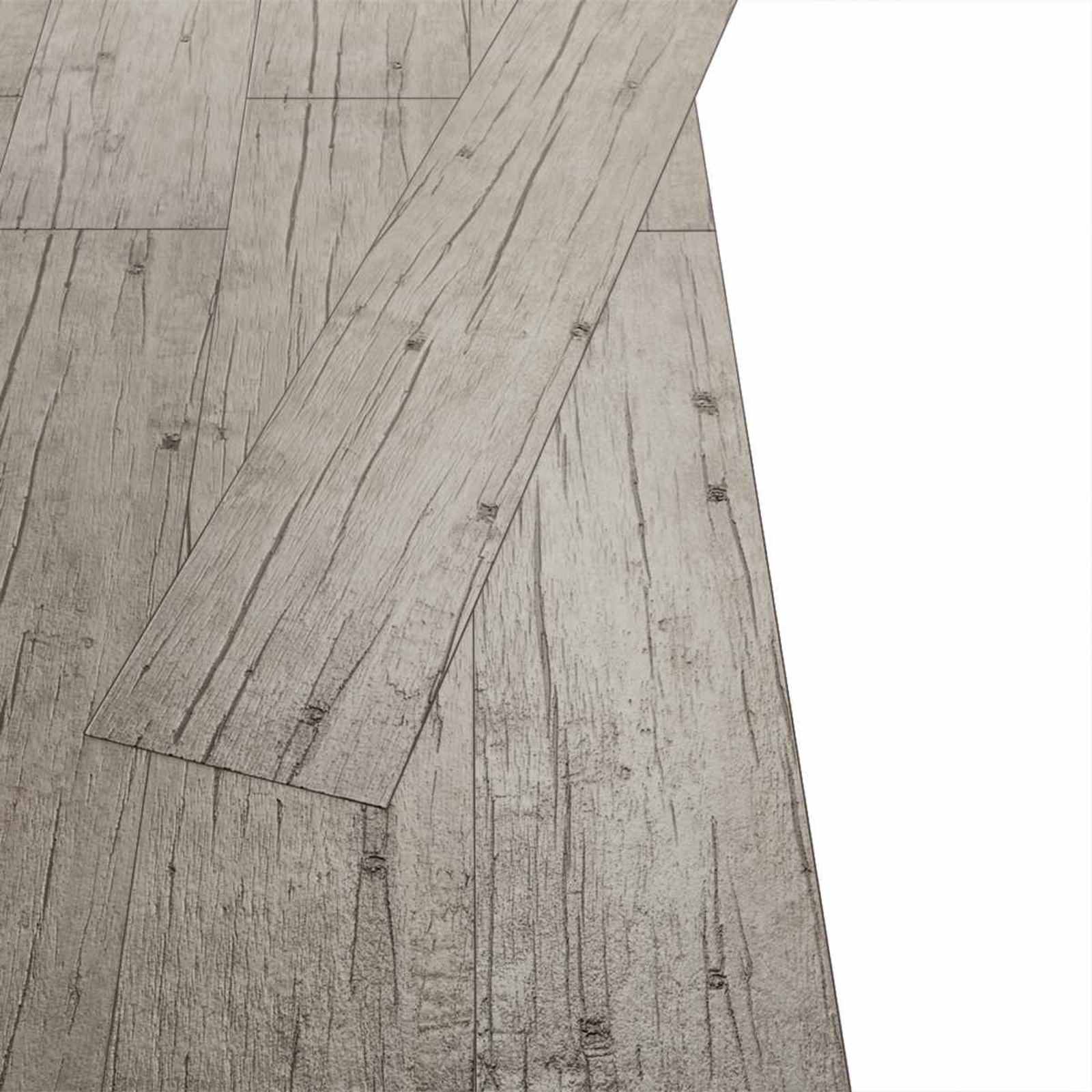 Lattialankut 18 Pcs Harmaa 5,26 M² Polyvinyylikloridi