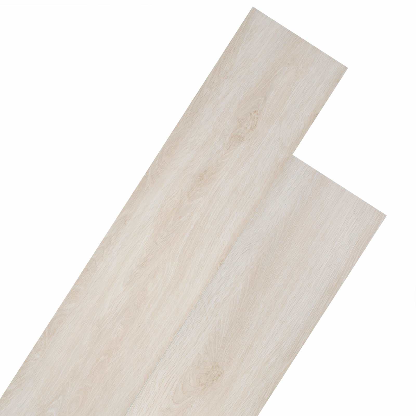 Lattialankut 18 Pcs Valkoinen 5,26 M² Polyvinyylikloridi