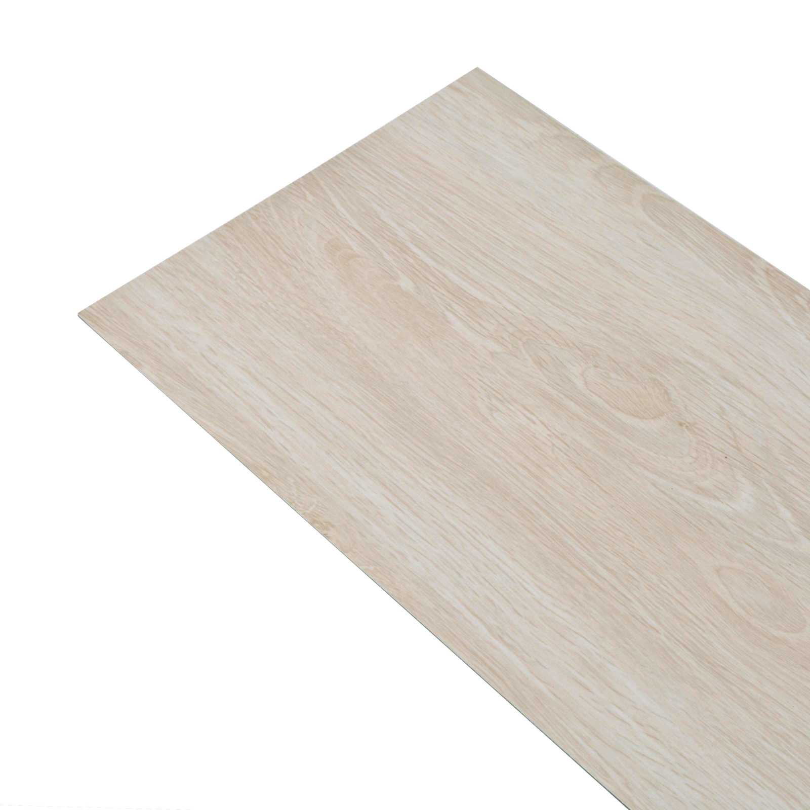 Lattialankut 18 Pcs Valkoinen 5,26 M² Polyvinyylikloridi