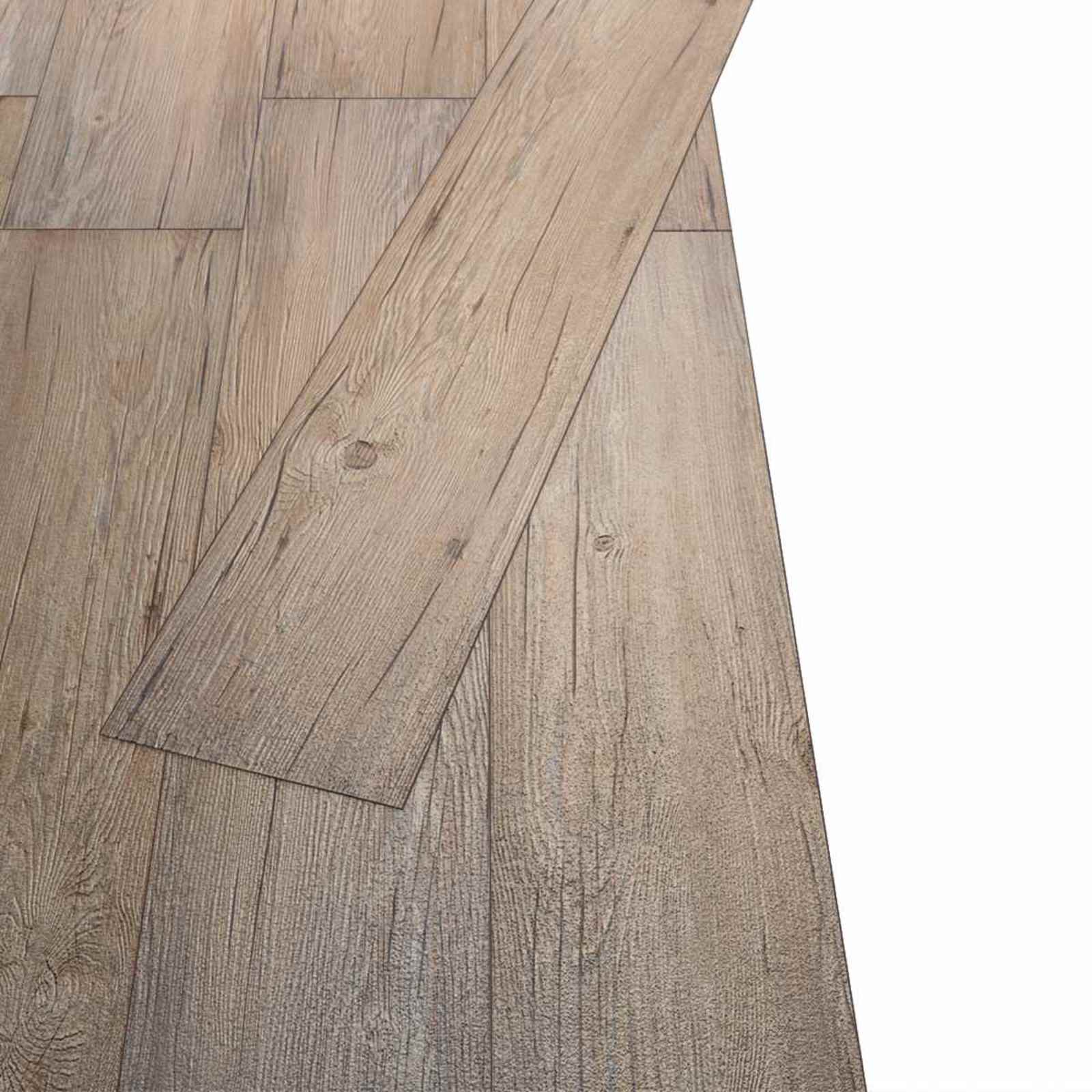 Lattialankut 18 Pcs Ruskea 5,26 M² Polyvinyylikloridi