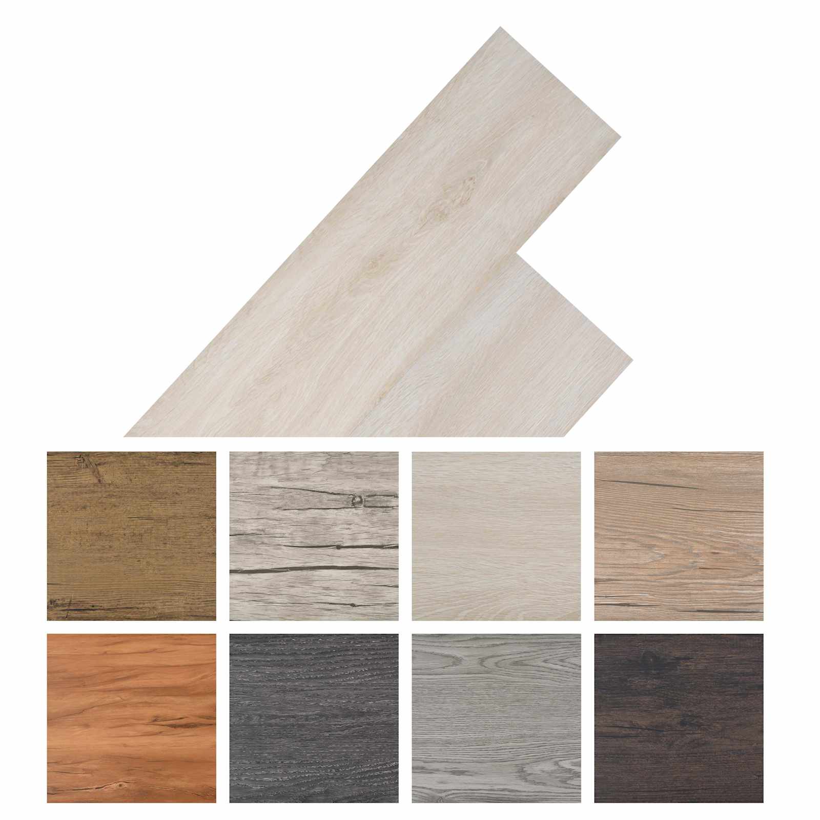 Lattialankut 36 Pcs Tammi Klassinen Valkoinen 5,02 M²