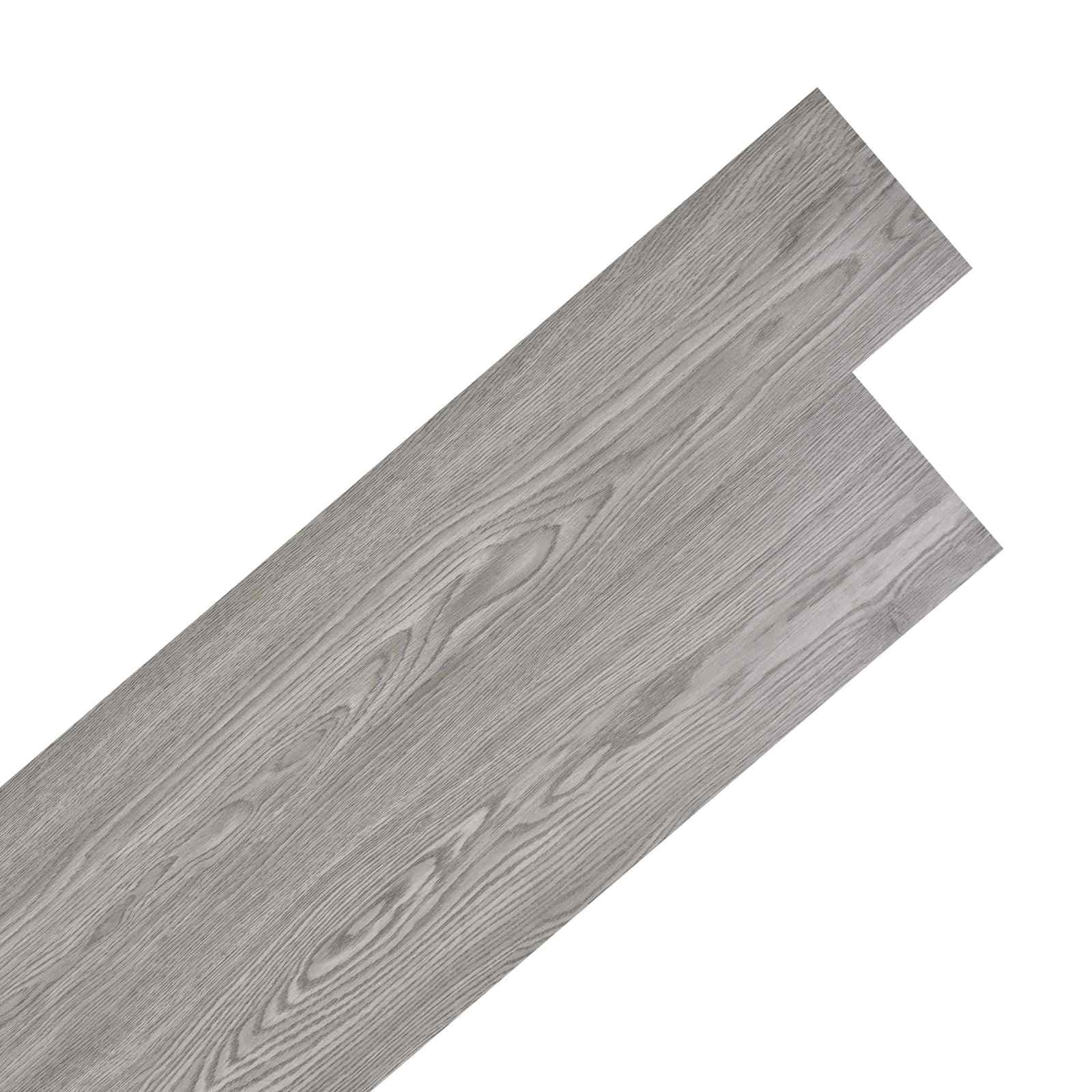 Lattialankut 36 Pcs Tumma Harmaa 5,02 M² Polyvinyylikloridi