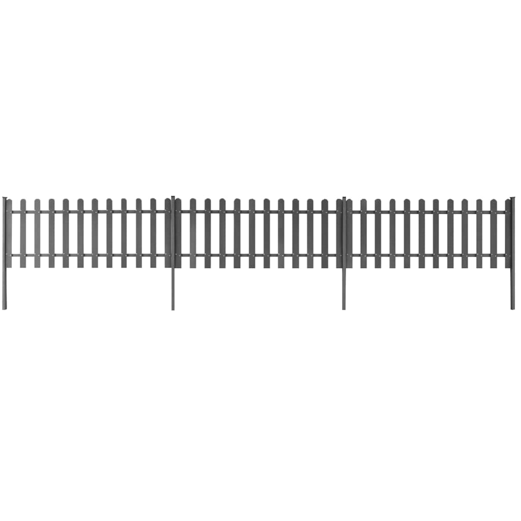 Puuaita Tolpilla 3 Kpl Wpc 600X60 Cm