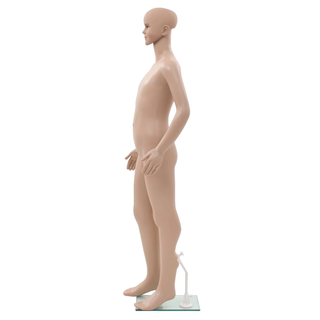 Aidon Kokoinen Lapsimallinukke Lasijalustalla 140 Cm Beige