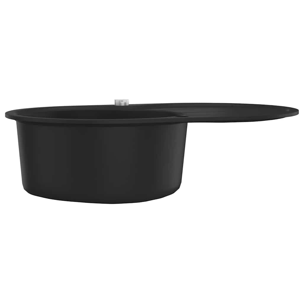 Keittiön Pesuallas Graniitti Soikea Musta