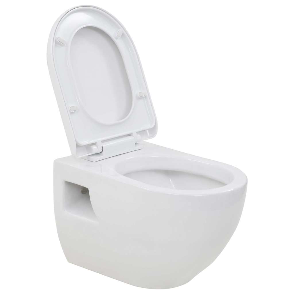 Seinään Kiinnitettävä Wc-Istuin Keraaminen Valkoinen