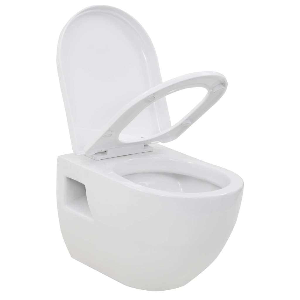 Seinään Kiinnitettävä Wc-Istuin Keraaminen Valkoinen