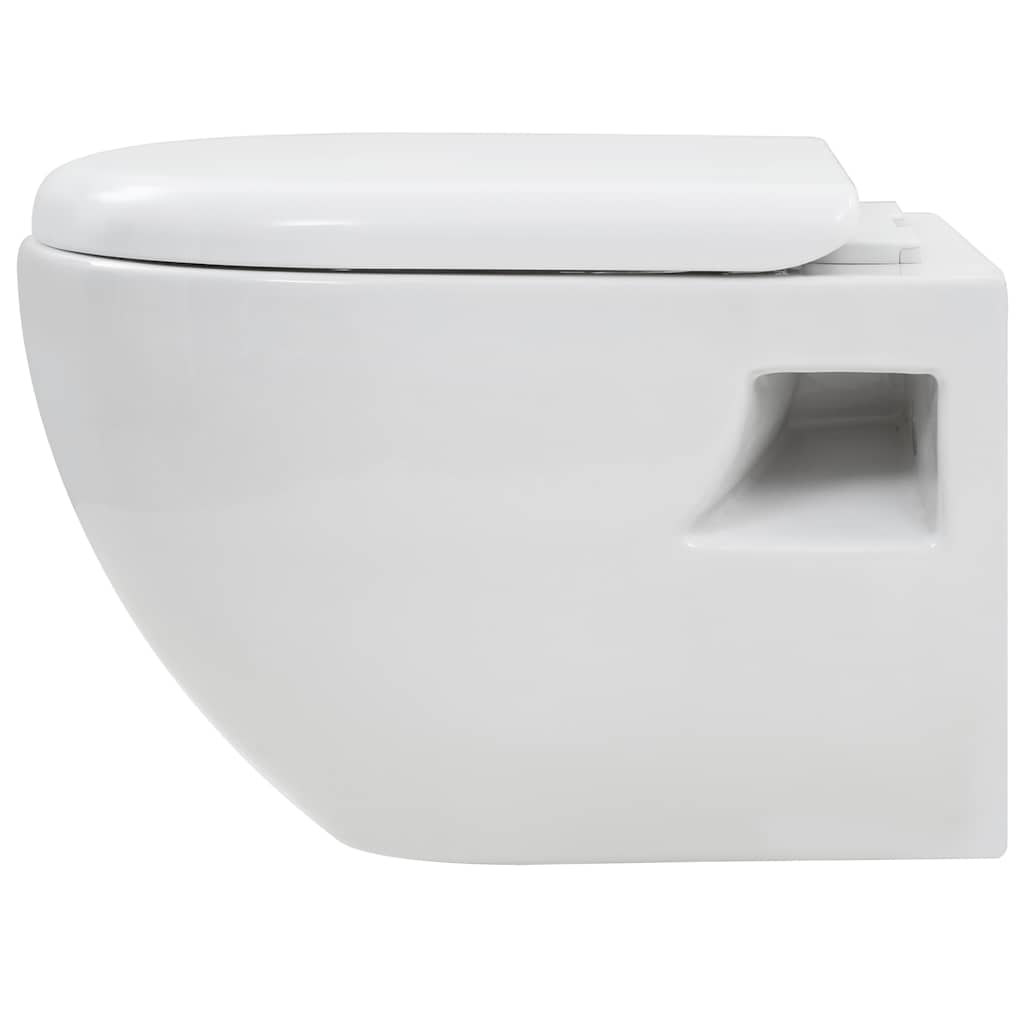 Seinään Kiinnitettävä Wc-Istuin Keraaminen Valkoinen