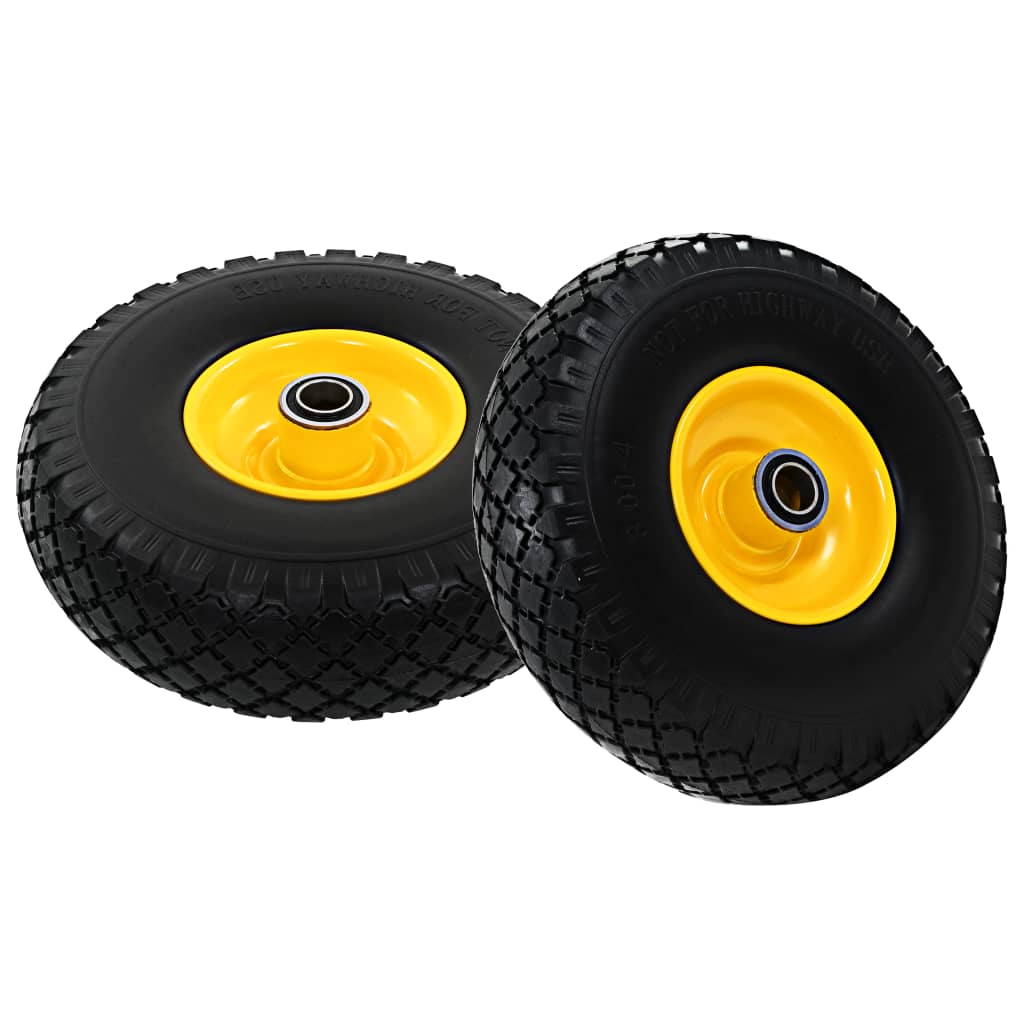 Nokkakärryn Pyörät 2 Kpl Täysi Pu 3.00-4 (260X85)