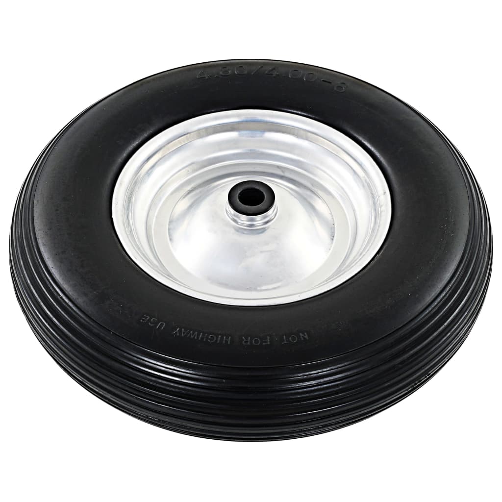 Kottikärryn Pyörä Akselilla Kiinteä Pu 4,00 - 8 390 Mm