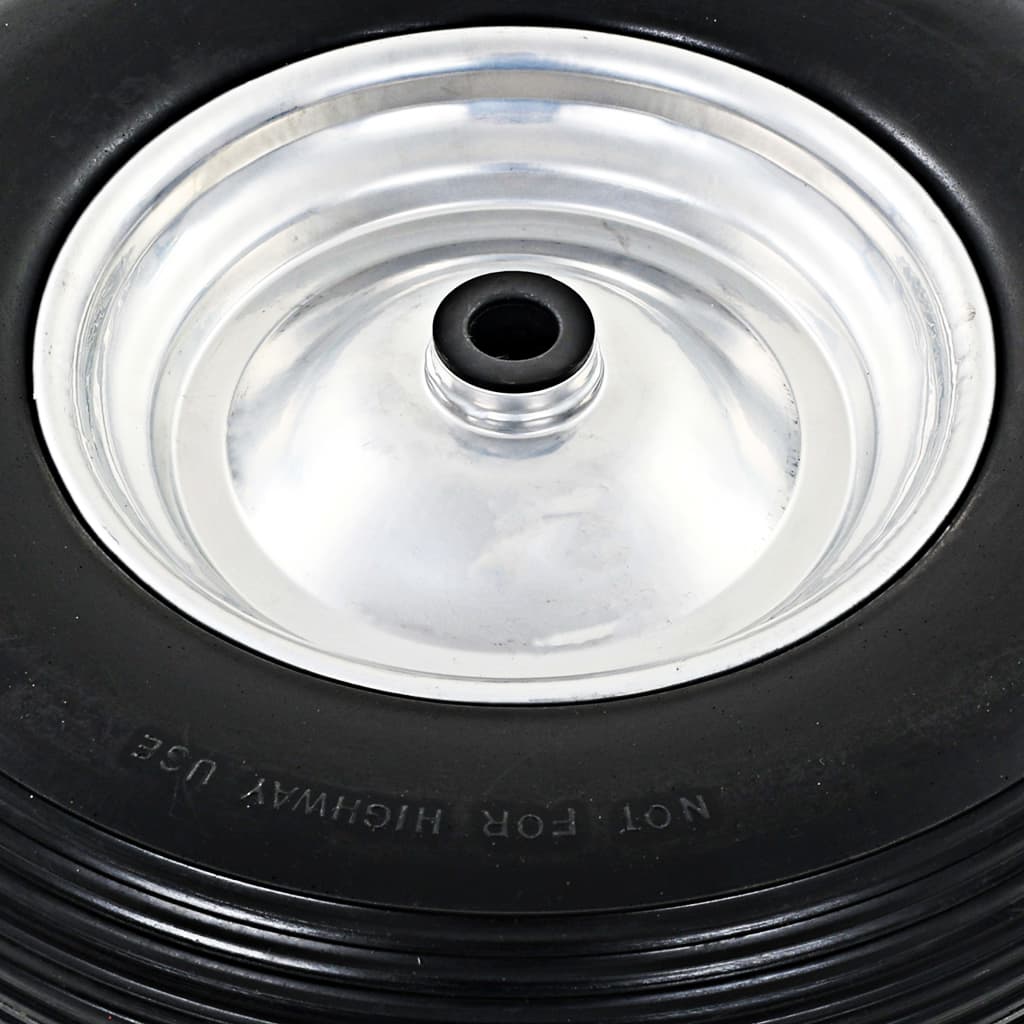 Kottikärryn Pyörä Akselilla Kiinteä Pu 4,00 - 8 390 Mm