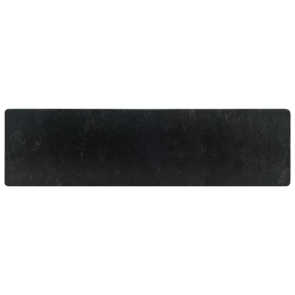 Pesuallas 45X30X12 Cm Marmori Korkeakiilto Musta