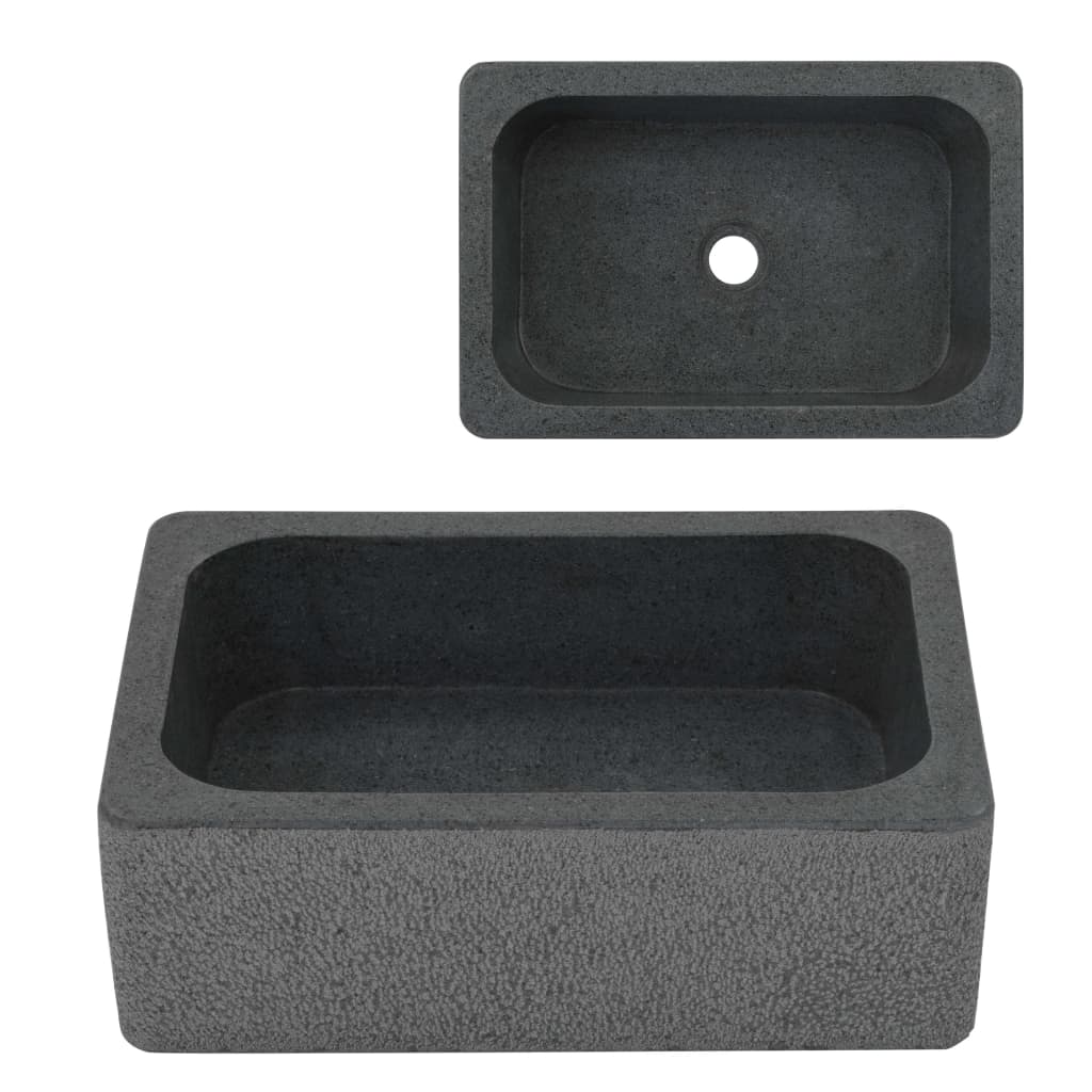 Pesuallas Jokikivi 45X30X15 Cm Musta