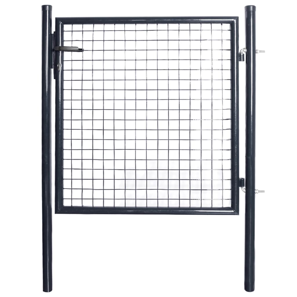 Verkkoportti Puutarhaan Galvanoitu Teräs 100X100 Cm Harmaa