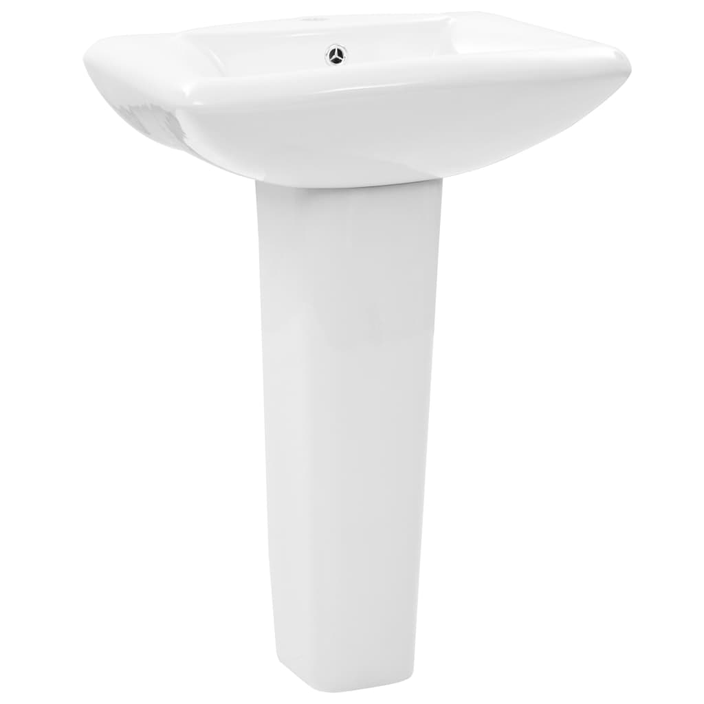 Vapaasti Seisova Pesuallas Jalustalla Keraaminen 580X470X200Mm