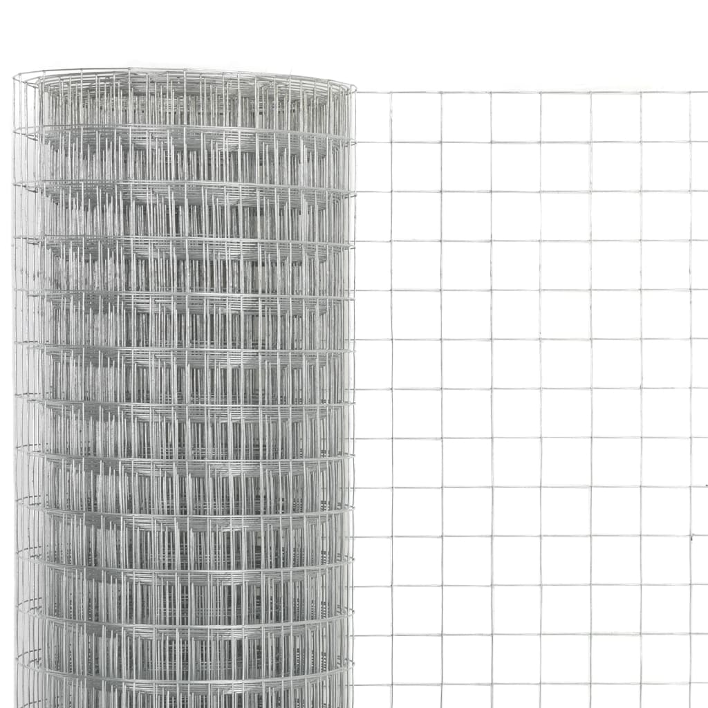 Kanaverkko Galvanoitu Teräs 25X0,5 M Hopea