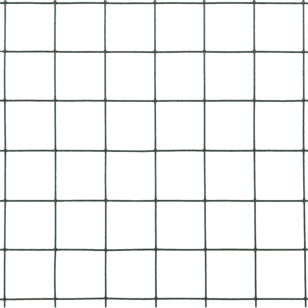 Kanaverkko Teräs Pvc Pinnoitteella 10X1,5 M Vihreä