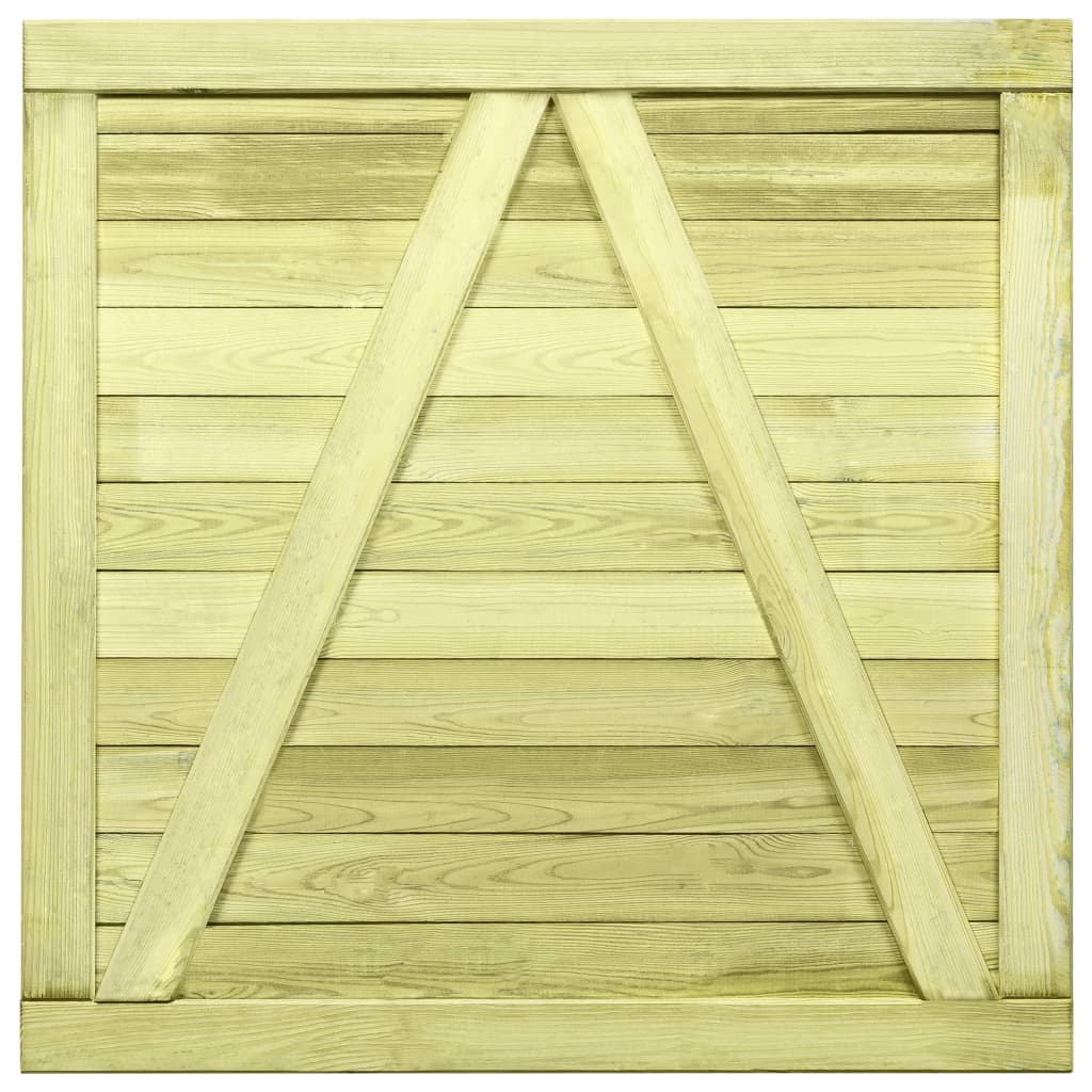 Puutarhaportti Kyllästetty Mänty 100X100 Cm