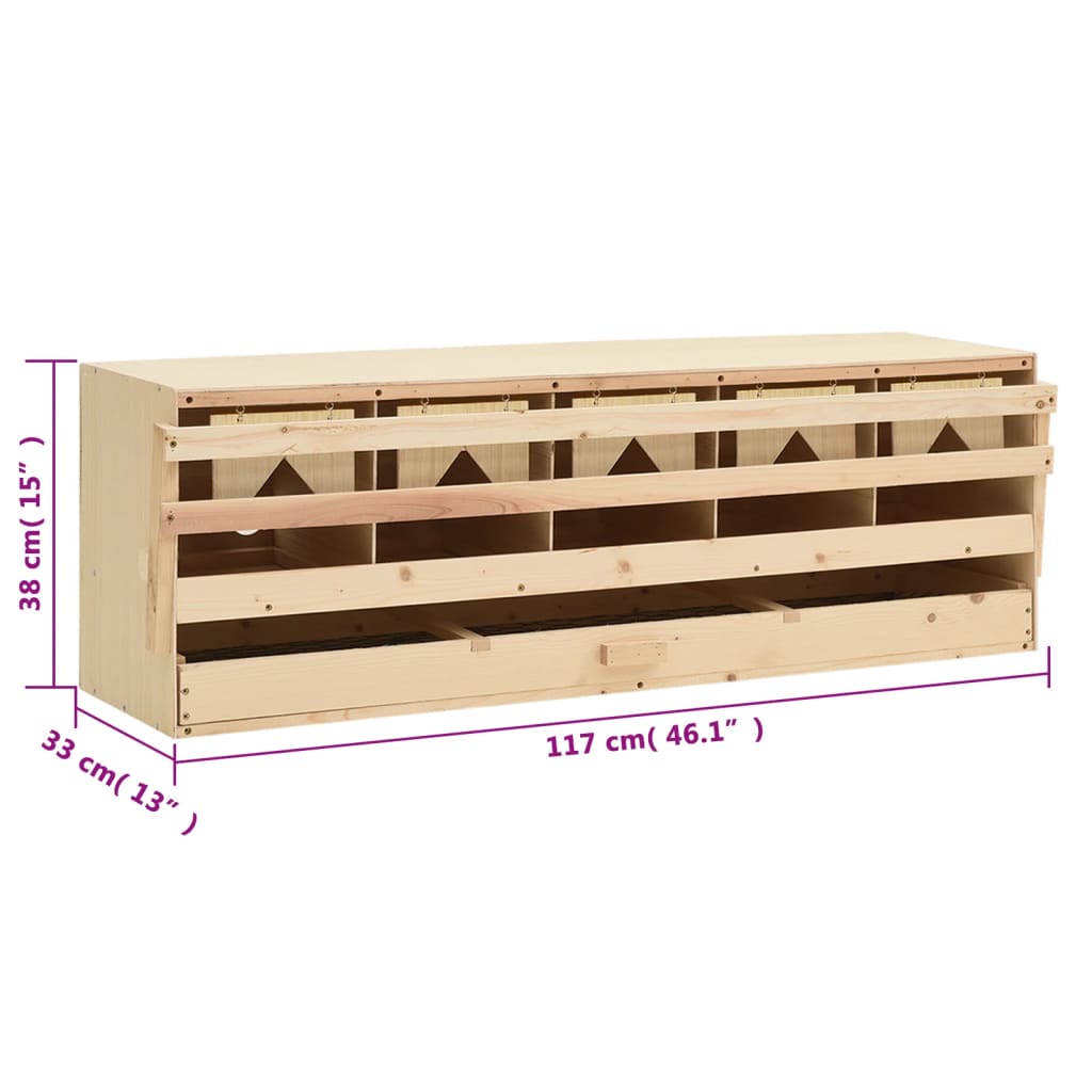 Kanan Munintapesä 5 Osastoa 117X33X38 Cm Mänty