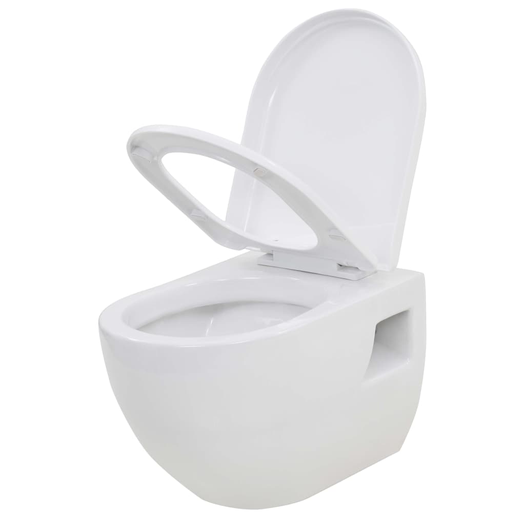 Seinään Kiinnitettävä Wc Ja Piilotettu Säiliö Keramia Valkoinen