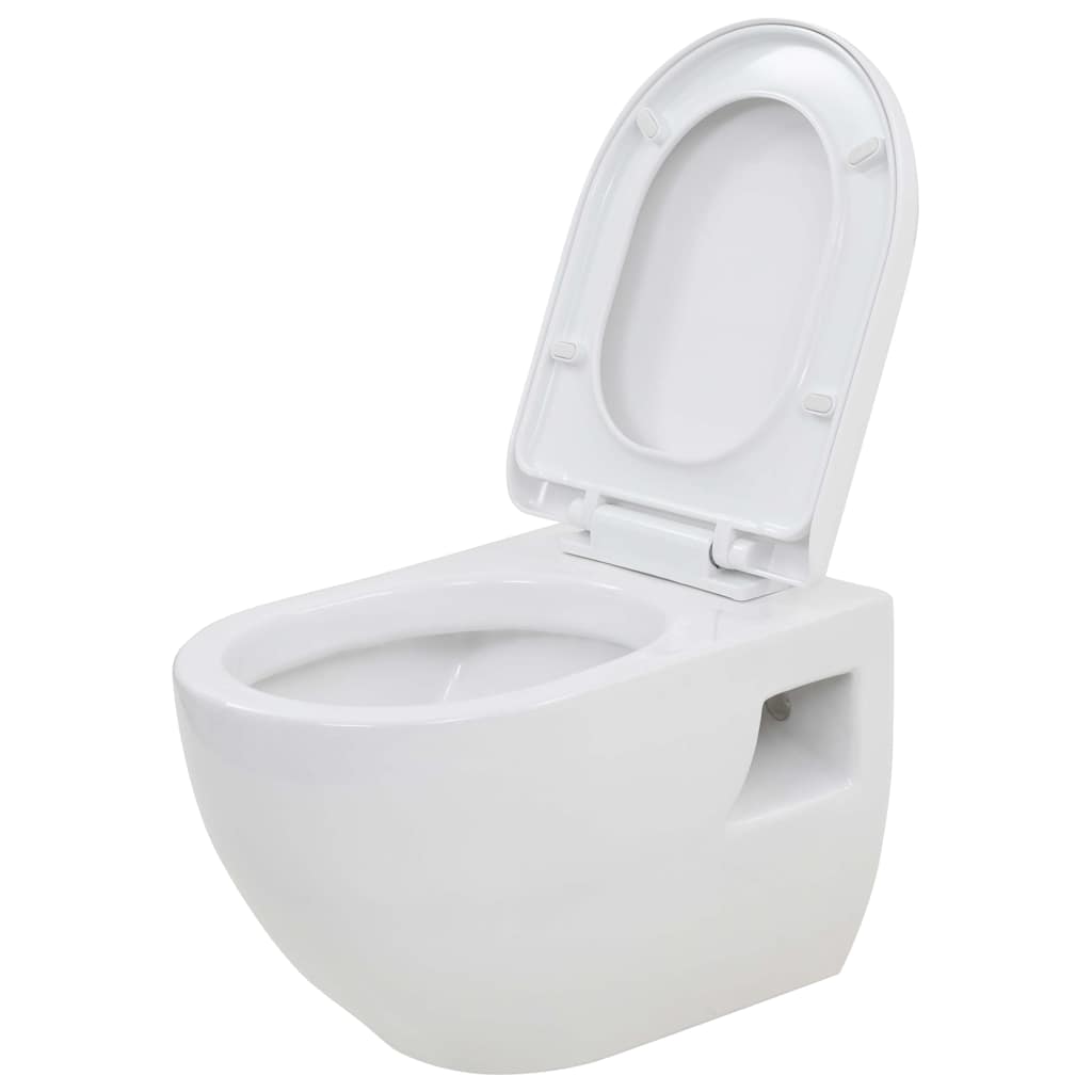 Seinään Kiinnitettävä Wc Ja Piilotettu Säiliö Keramia Valkoinen