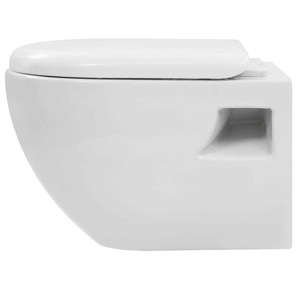 Seinään Kiinnitettävä Wc Ja Piilotettu Säiliö Keramia Valkoinen