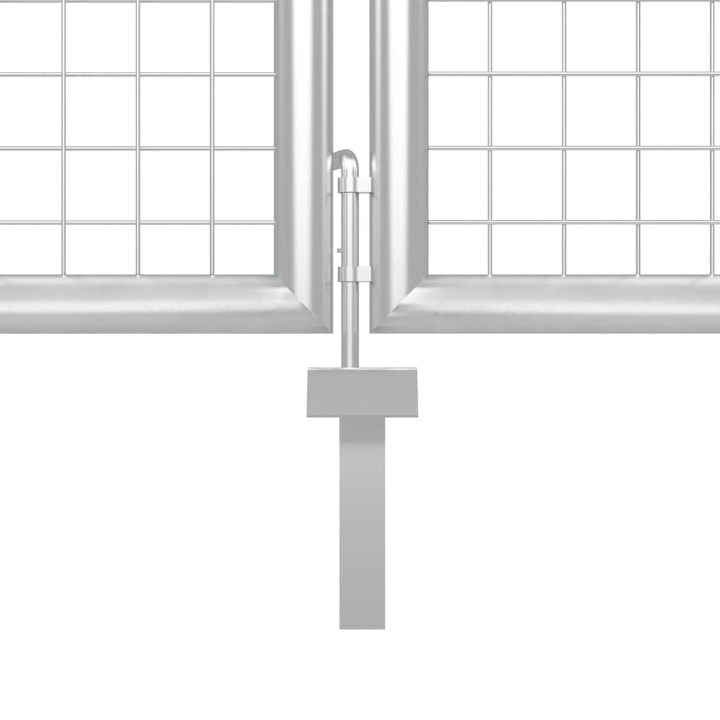Puutarhan Portti Teräs 350X200 Cm Hopea